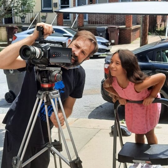 Chris and little girl